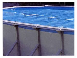 Sommer - Luftpolsterabdeckung für ovalen Pool - 300 Mikron - 7.60 x 4.60 m