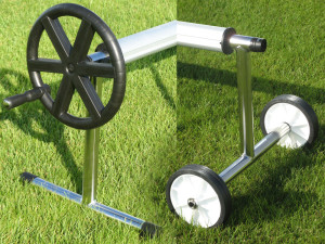 Mobiler Aufroller für die Solarabdeckung Kleines Modell bis 5m