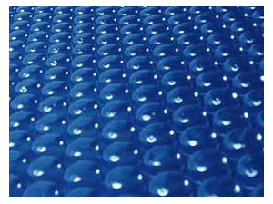 Luftpolster-Abdeckplane für Pool Toledo - 180 µ - blau