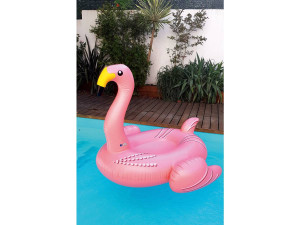 Schwimmring "Riesenflamingo" - 182 x 143 cm - Rosa 2