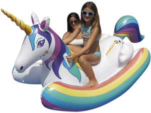 Schwimmring "Magic das Einhorn" - 218 x 122 x 91 cm - Mehrfarbig
