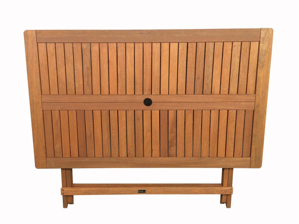 Klapptisch aus Tropenholz "Hongkong" - Maple - 135 x 80 cm - Hellbraun