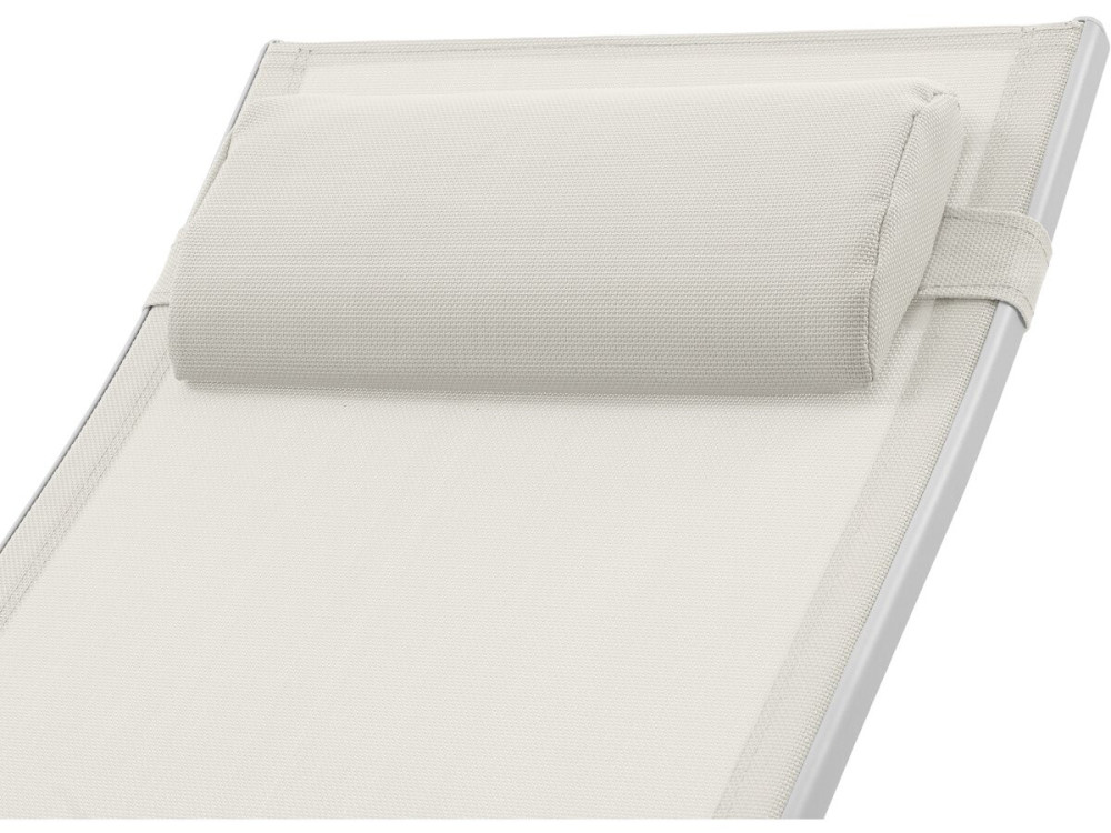 Sonnenliege aus Aluminium "Beauty" - Phoenix - Ecru - 2er-Set