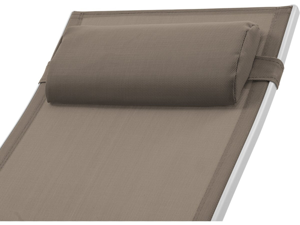 Sonnenliege aus Aluminium "Beauty" - Phoenix - Taupe - 2er-Set
