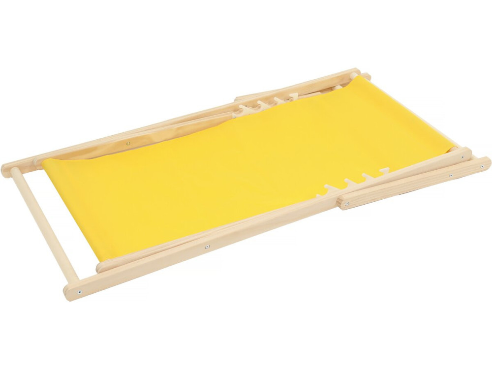 Set aus zwei hölzernen Liegestühlen "Chilienne" - 107 x 56,5 x 81 cm - Gelb
