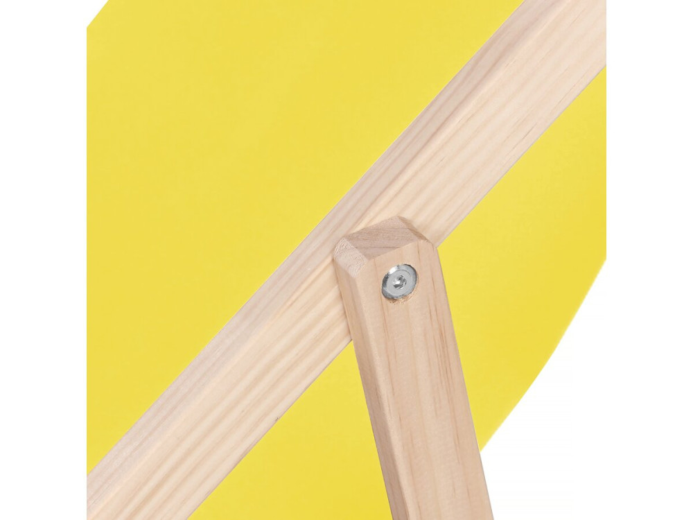 Set aus zwei hölzernen Liegestühlen "Chilienne" - 107 x 56,5 x 81 cm - Gelb
