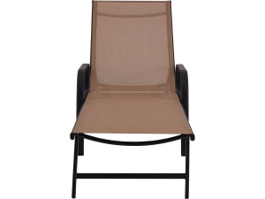 2er-Set Sonnenliegen aus Metall "Farniente - Taupe 2