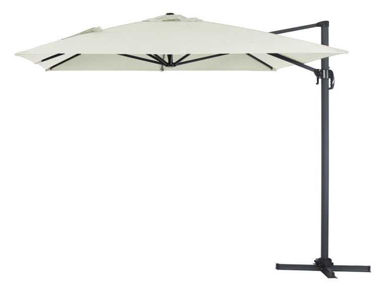 Ampelschirm aus Alu "Sun 4", 3 x 4 m - Ecru