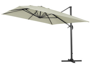 Ampelschirm aus Alu "Sun 4", 3 x 4 m - Ecru 2