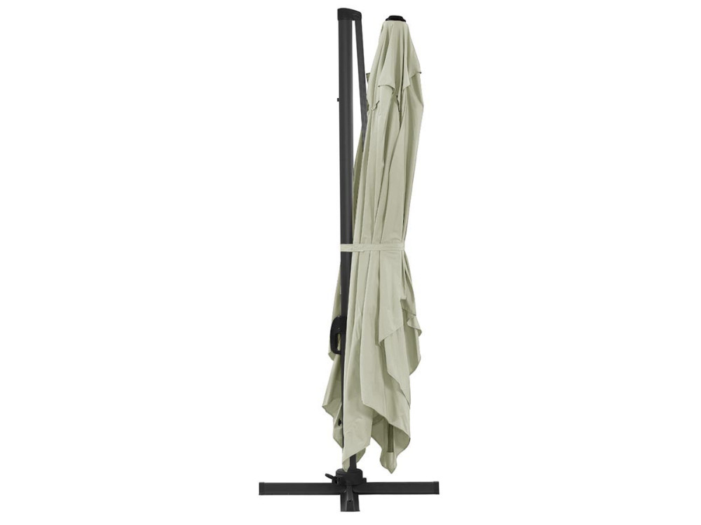 Ampelschirm aus Alu "Sun 4", 3 x 4 m - Ecru