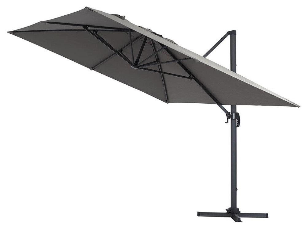Ampelschirm "Sun 4" - 3 x 4 m - Grau