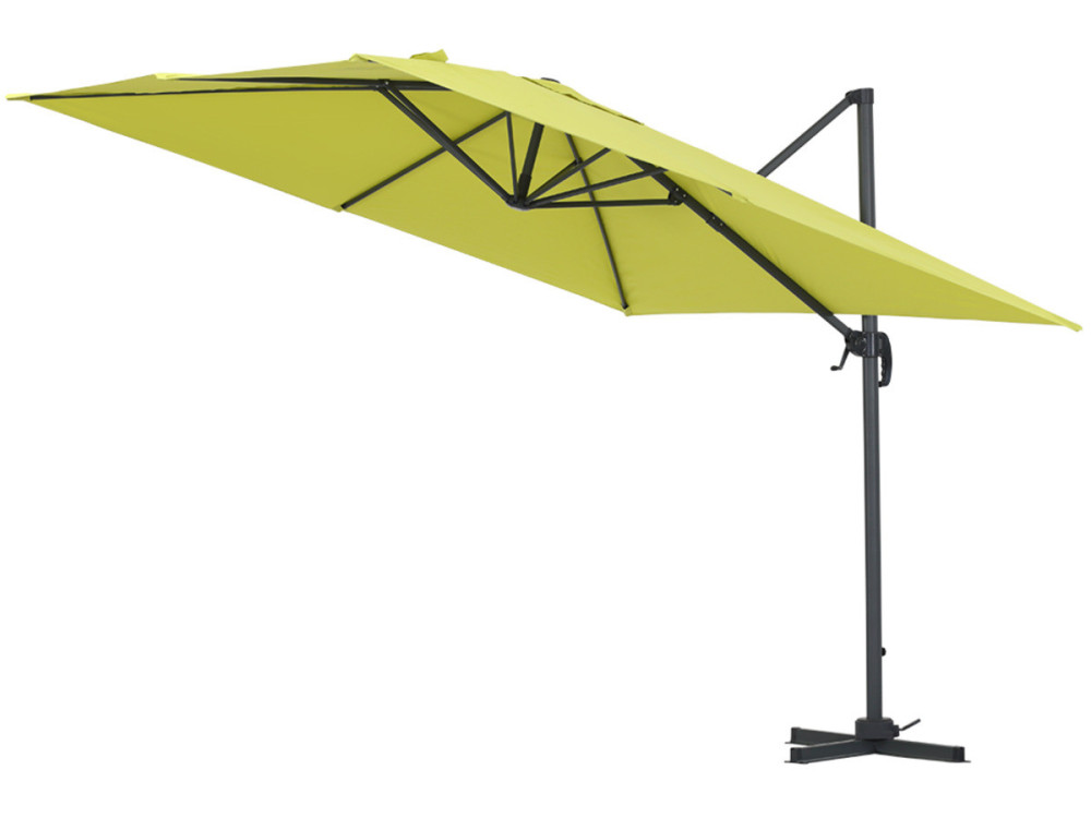 Ampelschirm aus Alu "Sun 3", 3 x 3 m - Grün