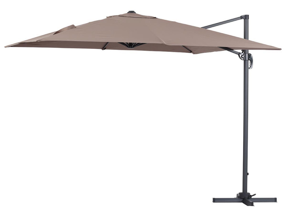 Ampelschirm "Sun 3" - 3 x 3 m - Taupe