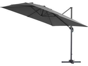 Ampelschirm aus Alu "Sun 3" - Viereckig - 3 x 3 m - Grau - Platten inbegriffen 2