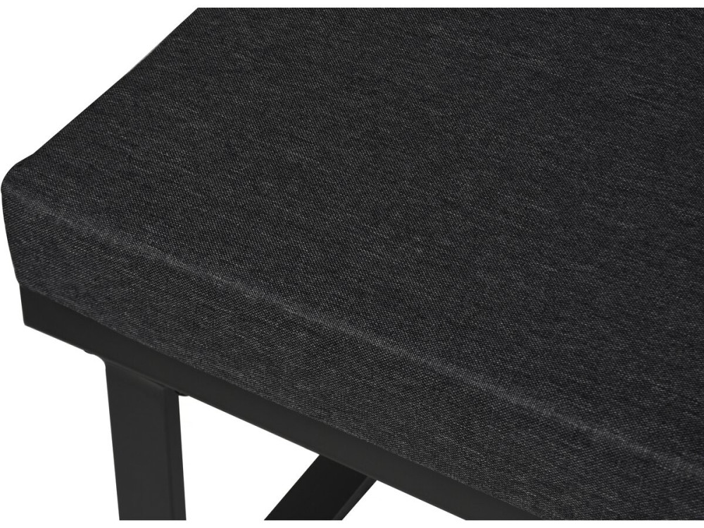 Gartenmöbel Ecksofa mit Holzimitatdekor "Fiora" - 5 Sitzplätze - Grau