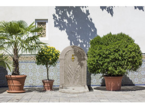 Brunnen "ROSEAU" - aus rekonstituiertem Stein - 62 x 42 x 93 cm 2