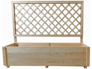 Holzpflanzgefäß „Orpin“ mit Spalier – 98 x 34 x 104 cm