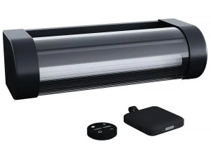 Solar-Wandleuchte aufladbar Booster "Loma" 150 bis 900 Lumen - Schwarz