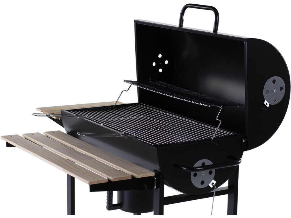 Holzkohlegrill XXL "King" - 95 x 63 x 105 cm - Schwarz