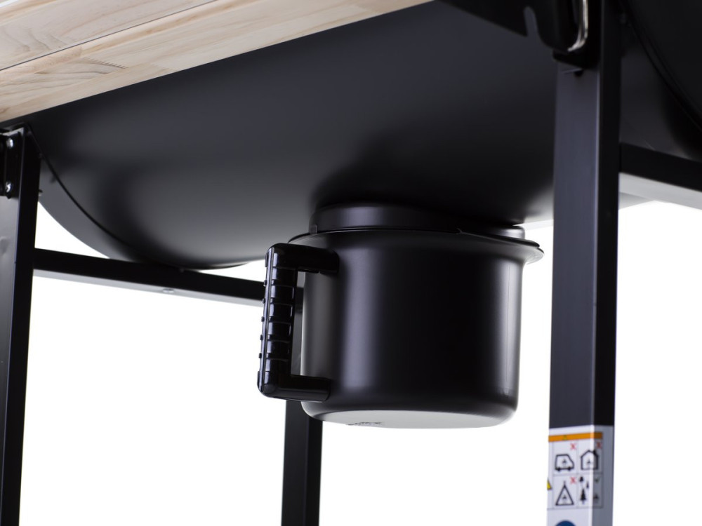 Holzkohlegrill XXL "King" - 95 x 63 x 105 cm - Schwarz