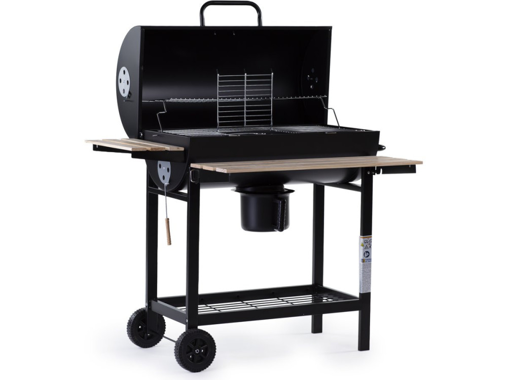 Holzkohlegrill XXL "King" - 95 x 63 x 105 cm - Schwarz
