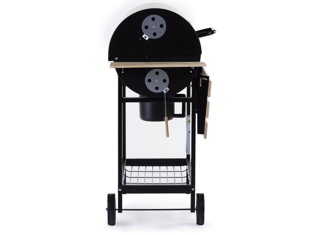 Holzkohlegrill XXL "King" - 95 x 63 x 105 cm - Schwarz