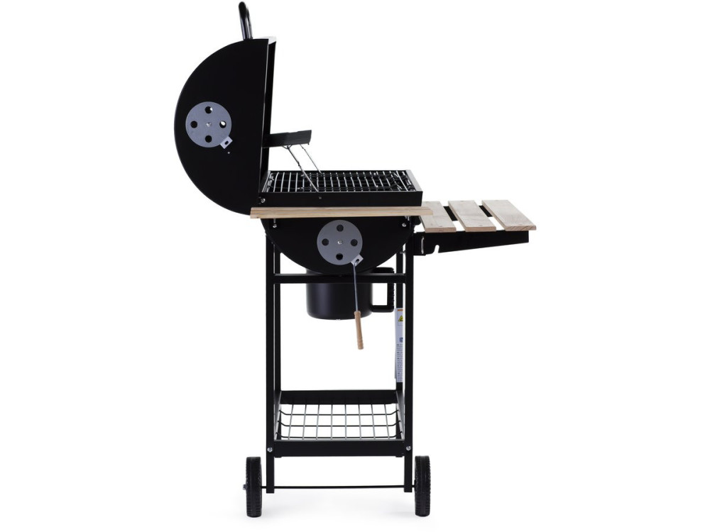 Holzkohlegrill XXL "King" - 95 x 63 x 105 cm - Schwarz