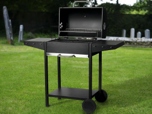 Holzkohlegrill "Bizon" - 119 x 50 x 101 cm - Schwarz 2