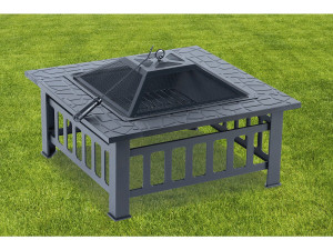 Brasero Grill 3 in 1 mit Schutzdeckel "Flaméo" - Schwarz 2