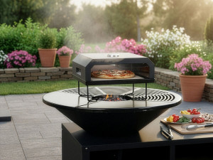 Pizzaofen für Grill "Pizzello" - 40 x 35 x 28 cm - Schwarz 2