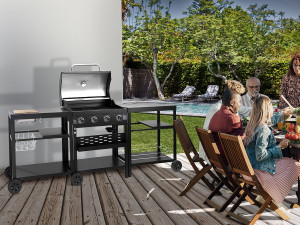 Gasgrill für Outdoorküche - 12 kW - 4 Brenner - Schwarz 2