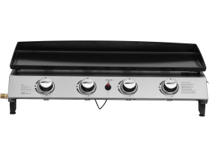 Plancha mit 4 Gasbrennern "Jolly" - 10 kW - Grau