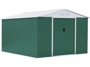 Gerätehaus aus Metall "Rosas" - 10,85 m² - Grün