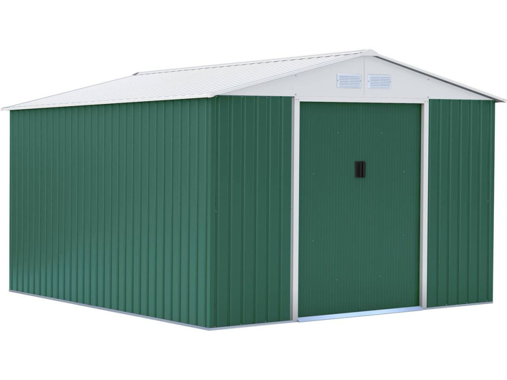 Gerätehaus aus Metall "Rosas" - 10,85 m² - Grün
