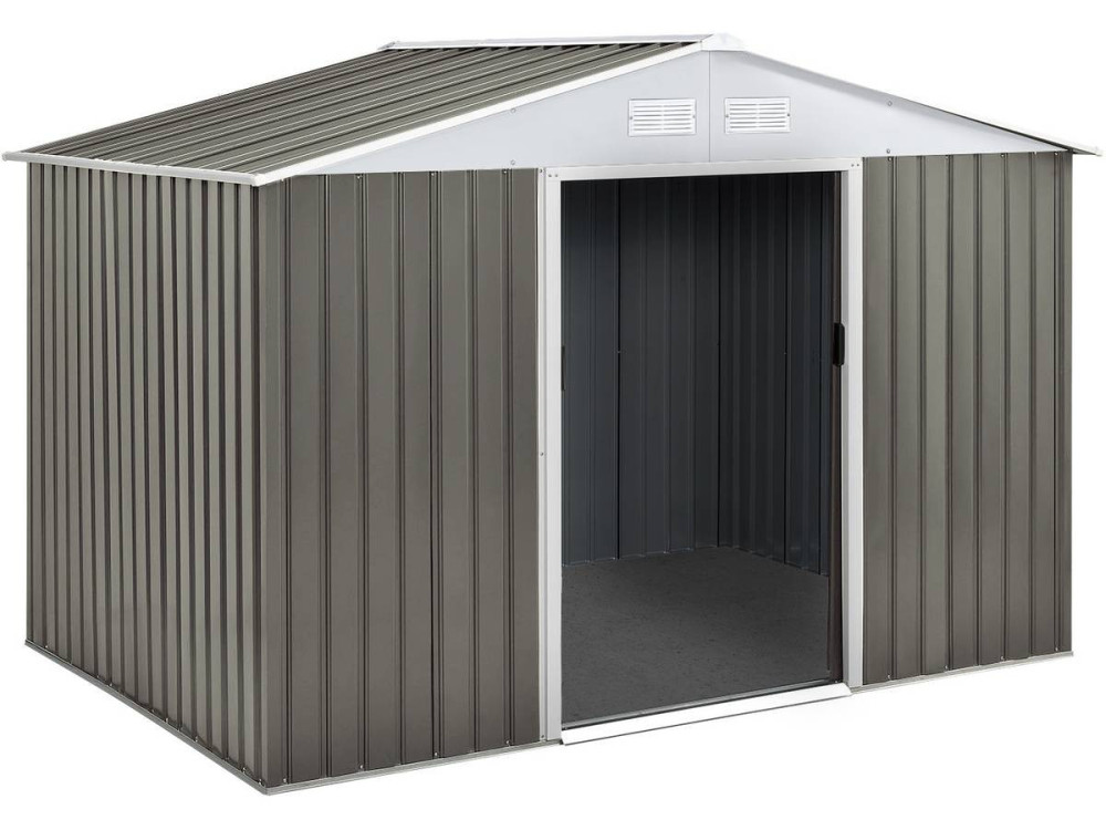 Gerätehaus aus Metall „Dallas“ - 5,29 m2 (4,83 m2 Bodenfläche) - Taupe