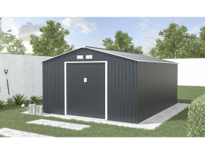 Gerätehaus aus Metall "Vegas"- 15 m² - Grau 2