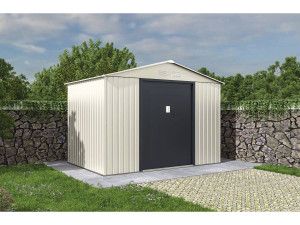 Gerätehaus aus Metall "Nebraska" - 5,29 m2 (4,83 m2 Bodenfläche) - Beige 2