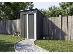 Metallgerätehaus Schiebetür "Memphis" - 1,36 m² - Grau 2