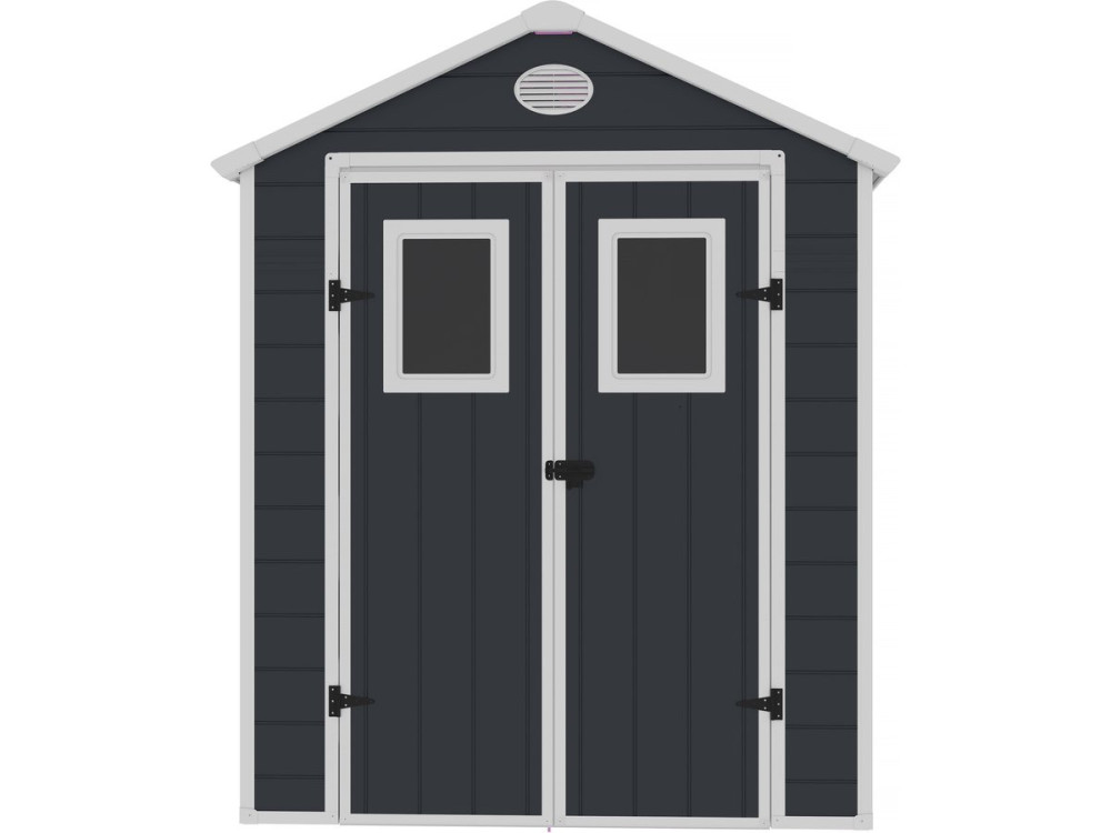 Gerätehaus aus Harz "Texas" - 5,23 m² - Befestigungsset inbegriffen  - Anthrazit