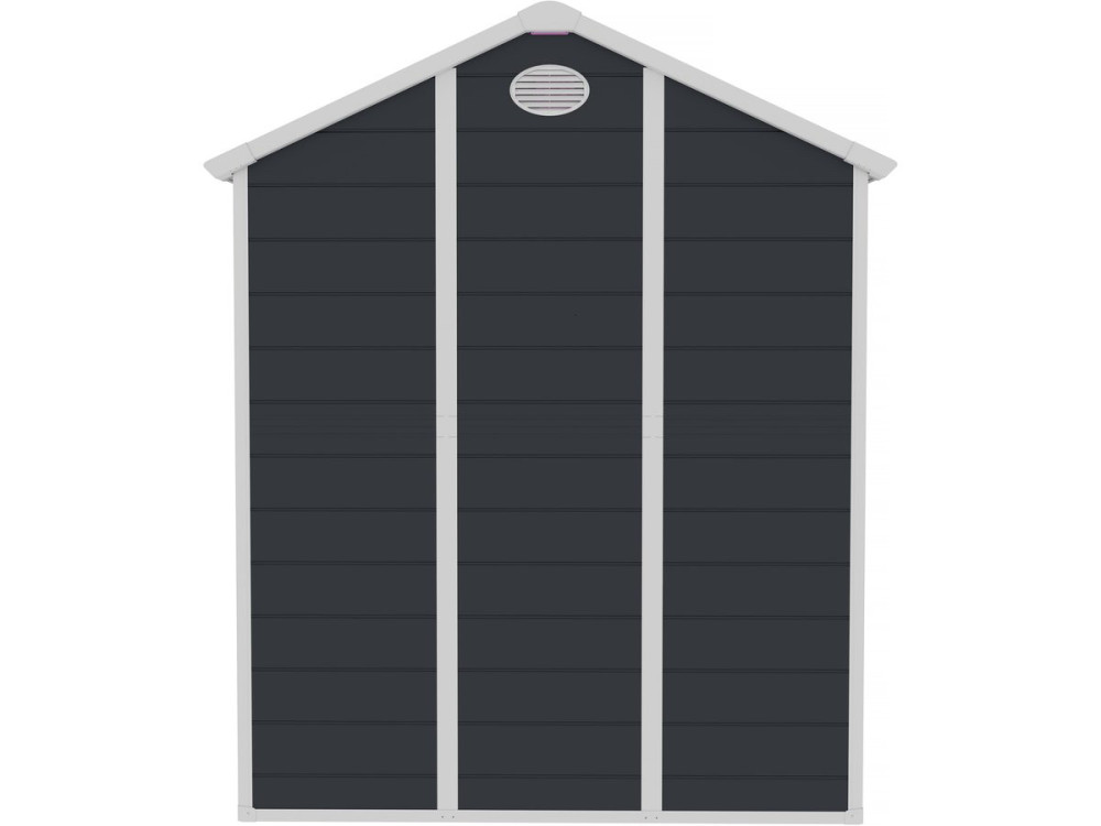 Gerätehaus aus Harz "Texas" - 5,23 m² - Befestigungsset inbegriffen  - Anthrazit