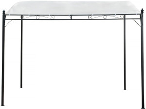 Metallpergola mit Neigung - 3 x 2,5 m - Beige