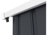 Dachrinne für Gerätehaus aus Metall 6 bis 13 m2