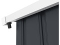 Dachrinne für Gerätehaus aus Metall und Garage 13 bis 18,5 m2