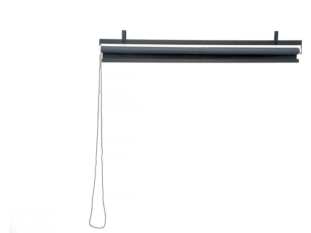 3er-Set ausziehbare Markisen aus Metall - 124,5 x 225 cm - Anthrazitgrau