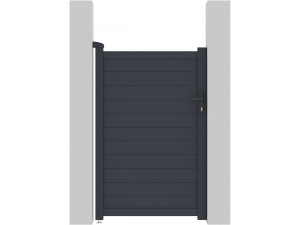 Gartentor aus Aluminium "Marc" - 101,2 x 155,9 cm - Grau