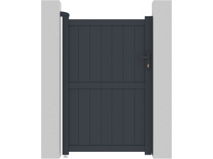 Gartentor aus Aluminium "Maurice" - 101,2 x 155,9 cm - Grau