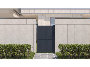 Gartentor aus Aluminium "Maurice" - 101,2 x 155,9 cm - Grau 2