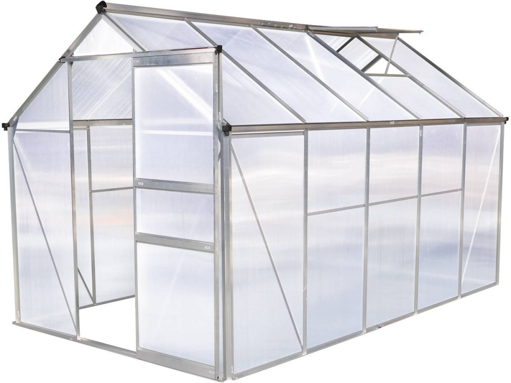 Garten-Gewächshaus aus Polycarbonat "Hortensia" 6m²