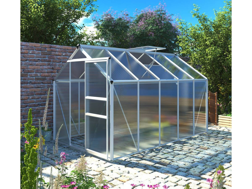 Garten-Gewächshaus aus Polycarbonat "Hortensia" 6m²