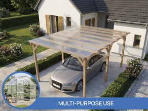 10er-Set 4-mm-Polycarbonatplatten „Michigan“, 7,9 m² 2